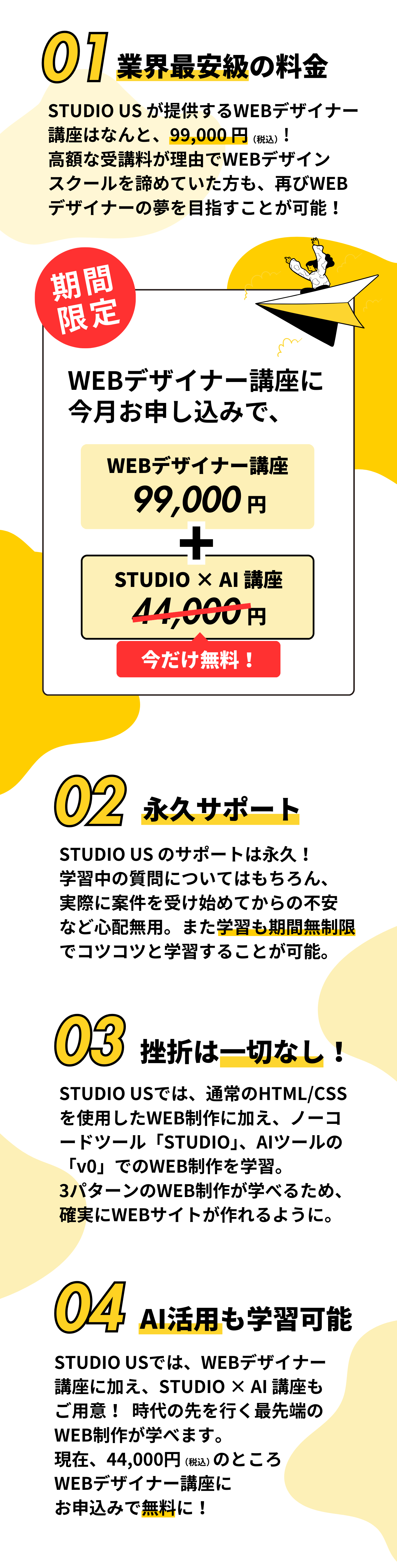 STUDIO USの4つの特徴